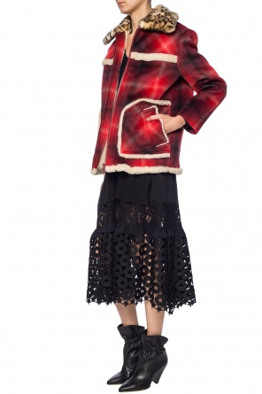 Checked shearling jacket, zdjęcie 2 Checked shearling jacket od N21
